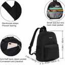 AOTIAN Mini Lightweight 11.8 Inch Backpack Durable Travel Hiking Women and Girls Small Daypack, 7 Liters Black