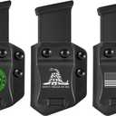 3-Packs Universal Mag Carrier IWB/OWB Magazine Holster for 9mm/.40 Double Stack Magazines