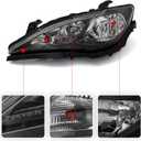Huray Left Halogen Headlight Assembly Fit for Chrysler Pacifica 2017-2020 / Chrysler Voyager 2020-2024 LH OE Factory w/o Quad Headlamp Head Light Replacement for CH2502288 68228945AH Driver Side