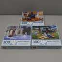 Bits and Pieces  Value Set of Three Large 300 Piece Jigsaw Puzzles for Adults  Seasons Themed Jigsaw Puzzles Designed by Artist John Sloane, Completed Puzzle Size: 18" x 24"