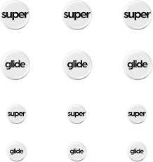 Superglide Glass Mouse Skates  Consistent Controllable Glide, Polished Round Edge, Super Balanced Gaming Mouse Feet with Durable Sole for Universal 6mm + 9mm 12pcs (TypeC, White)