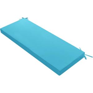 Outdoor Bench Cushion: Waterproof and Fade Resistant Patio Furniture Cushions - Non-Slip Bench Pad Cushion with Removable Cover for Garden Swing Porch Sofa Settee, 48 x 18 x 3 Inch, Teal