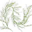 Canlierr 1 Pack 71 Inch Artificial Forsythia Branches Faux Flower Vine Garland Forsythia Flower Wreath Hanging Floral DIY Decoration for Front Door Home Indoor Valentine's Day Wedding Decor (White)