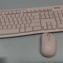 Logitech MK270 Wireless Keyboard and Mouse Combo for Windows, 2.4 GHz Wireless, Compact Mouse, 8 Multimedia and Shortcut Keys, 2-Year Battery Life, for PC, Laptop - Rose