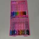 Disney Princess Gel Pens Set for Kids, 24 Pack with Glitter Gel Pens, Cute Pens for Girls  Cinderella, Rapunzel, Ariel, and Tiana