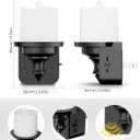 Briignite Flameless Candle Night Lights, Amber Plug-in 2 Pack, LED Candle with Light Sensor, 0-100LM Dimmable, Kids Hallway Bathroom Nightlight