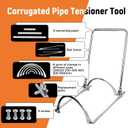 200–600mm HDPE Corrugated Pipe Tensioner Tool, Manual Docking Clamp
