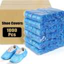 LYSHIYI 1000 Pcs Shoe Covers Disposable, Non-Slip, Reliable Shoe Covers for Indoors, 15.7'' Adjustable Size Great Value Boot Covers for Home, Hospitals, and Businesses