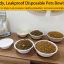 JETKONG 16 oz/2 Cup Disposable Dog Bowls 50pk, 100% Compostable Pets Feeding Bowls Paper Dog Travel Bowls Great for Dry and Wet Dog Food or Water (Natural, Pack of 50)