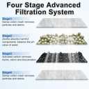driamor 10 Pack PF-S Fish Tank Filter Cartridges Compatible with PF10 Power Filters Small Fish Tank Filters Cartridge Thickened Cotton with Zeolite Aquarium Filter Cartridge Replacement
