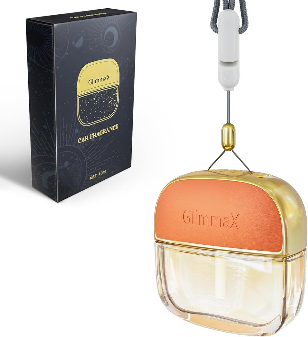 Car Air Freshener Hanging,Lambskin Diffuser,Essential Oil Diffuser for Car,Strong Freshener with Odour Eliminator Technology,Long Lasting Scents. (Golden Charm Encounter)