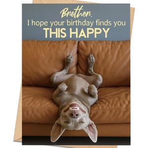 Brother Birthday Card, Birthday Gift for Brother from Sister