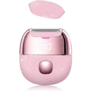 Electric Razors for Women, Mini Electric Shaver for Women,Rechargeable Portable Cordless Shaver for Legs, Wet/Dry Razor Grooming Kit, Bikini Trimmer for Lady Grooming Sensitive Skin (Pink)