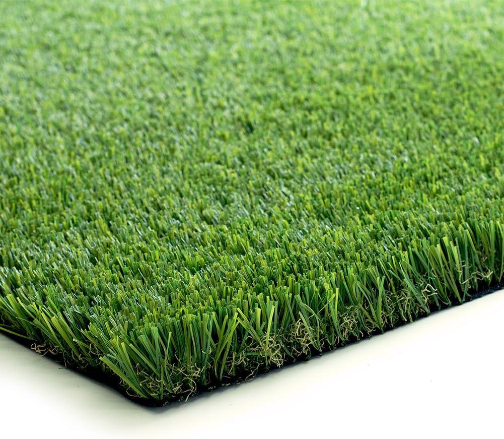 LITA Natural Thick Realistic Deluxe Artificial Grass Turf Customized Size 3 x 10 Feet, 1.5" Synthetic Lawn Perfect for Indoor/Outdoor Garden Lawn Landscape Fake Grass Rug