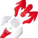 Thickened Plastics Kit, Hyssk All Black Dirt Bike Fairings Fenders for Honda CRF50 XR50 CRF XR 50 SSR Trail Pit Bike