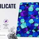 DC Glass Mouse Pad, Micro-Etched Aluminosilicate, 17.7×15.7in, Voxel Storm, 17.7L x 15.7W inches