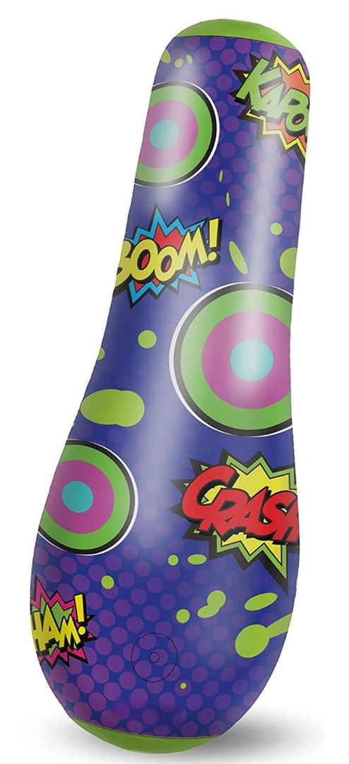 Inflatable Bopper, 47 Inches Kids Punching Bag with Bounce-Back Action, Inflatable Punching Bag for Kids Presents