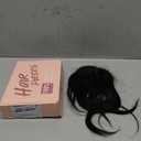 Hairro Human Hair Toppers Free Parted, 3.5x4.7" Base Hand-wovened 100% Real Hairpieces, with Invisible Clips-in for Women, for High Hairline/Adding Volume on Top, 12 Inch Jet Black