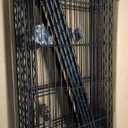 SINGAYE 5 Tier Storage Shelves Wire Shelving Unit Shelve Metal Kitchen Laundry Room Organization Home Pantry Closet Bathroom Organizers Garage Rack Estantes para Cocina 14" D x 24" W x 59.5" H Black