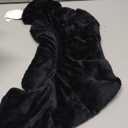 Sharper Image Heated Neck & Shoulder Wrap - Microwavable Warm & Cooling Plush Pad, Scented Aromatherapy (100% Natural Lavender & Herb Spa Blend), Pain Tension Headache Relief Therapy, Gift for Women (Black)