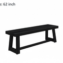 MAXFurnature Black Bench size 62" 