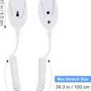 Retractable Remote Control Tether Wall Mounted Holder with Security Cable Lock for Tv Remotes Anti-Lost Leash for Home Hotel School Use