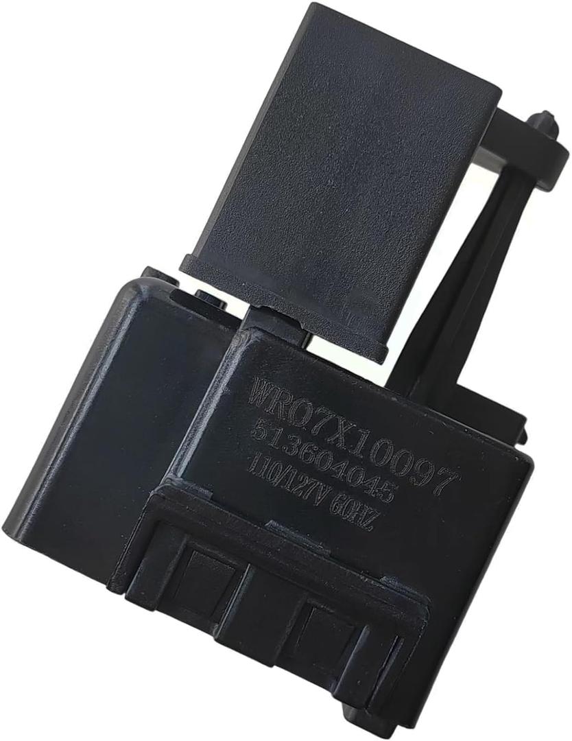 2024 New Upgraded WR07X10097 Start Relay and Matched 12uF 250VAC Run Capacitor Kit Fit For GE Refrigerators -Replaces 1265640 PS1766101 AP4300623 513604045