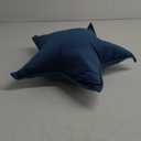 YAKEV Moon Shaped Throw Pillow Star Couch Cushion Decorative Pillows Fluffy Velvet Stars Home Decor Plush for Bedroom (Star, Dark Blue)