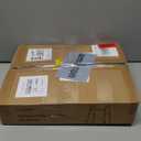 Folding Walker with 2 Skis and 5" Wheels, Lightweight Walkers for Seniors and Adults, Supports Up to 350 Pounds, Adjustable Height, Compact Standard Walker, Black