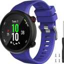 Watbro Compatible with Garmin Forerunner 45S band, Soft Silicone Sport Replacement Watch Band, Fitness Strap Bracelet Wristband for Garmin Forerunner 45S Smartwatch (Blue)