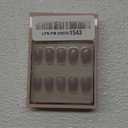 BTArtbox Press On Nails Oval - Soft Gel Press on Nails Oval Nails Fake Nail with Nail Glue, Fit Perfectly, Reusable Glue On Nails in 16 Sizes, Taro Milkshake