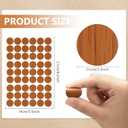 Epakh 864 Pcs Screw Covers Wood Stickers for Furniture 0.83 Inch Screw Hole Stickers Waterproof PVC Cover Caps Adhesive Wood Grain Decals for Holes Wall Cabinets Bookcase Desk(Basic Color)