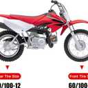GREHUA 3.00-12 80/100-12 Rear 60/100-14 2.50-14 Front Tire and Inner Tube for CRF110 KLX110 SSR125 CRF70 XR70 Tuttio Soleil01 125cc 110cc KX65 KX110 TTR110 PW80 Pit Dirt Bike Off Road Motocross Parts