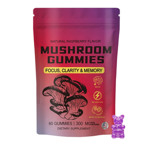 Mushroom Gummies, Sky Mushroom Daily Gummies, Pure Mushrooms Chewable Supplement–Herbal Blend with Ashwagandha&12 Mushrooms for Focus, Energy & Sleep Support | No Sugar, Vegan|60 Gummies, Best By: 05.2027