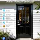Veise VE06-L Smart Locks with 2 Lever Handle Set, App Control, Keyless Entry Deadbolt for Front Door, Electronic Digital Touchscreen Keypad, Auto Lock, Waterproof, Easy Installation, Satin Nickel
