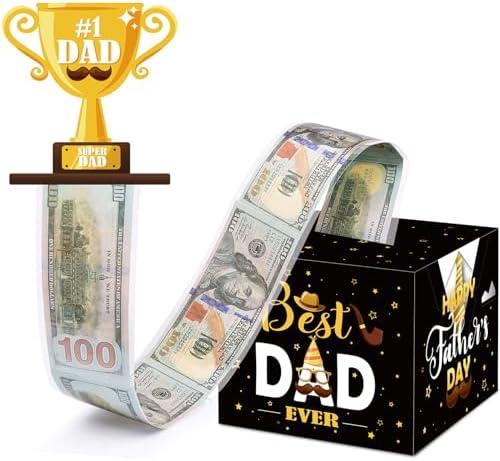 Meiidoshine Fathers Day Money Box for Cash Pull, Surprise Money Holer with 50Pcs Transparent Bags, A Funny Way to Give Cash as Grandpa Dad Gifts from Daughter Son Wife, Set of 5 Meiidoshine Fathers Day Money Box for Cash Pull, Surprise Money Holer with 50Pcs Transparent Bags, A Funny Way to Give Cash as Grandpa Dad Gifts from Daughter Son Wife, Set of 5