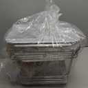 Alpha Living 6 Pack - Disposable Chafing Dish Buffet Set, Half Size Pans, Welded Body Food Warmers for Parties, Fuel Cans Complete Set, Warming Trays (Complete Kit (with Racks))