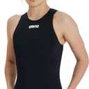 Arena Womens Arena Team Women's Solid Water Polo One Piece Swimsuit Water Sports Bathing Suit (38, Black/White)