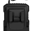 High - Speed Battery Charging Station Compatible with Milwaukee M18 Charger & 18V Lithium Batteries for Milwaukee Tools (Large, black)