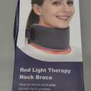 Red Light Therapy Neck Brace, Red Light Therapy Device for Neck Pain Relief, 660nm Red Light & 850nm Near Infrared Light Therapy for Pain Relief, Travel, Sleep, Office Use for Women & Men (Purple)