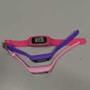 Silicone Fitness Tracker Watch 3 Pcs Walking Running Pedometer Calorie Burning and Step Counting Bracelet Steps Pedometer Watch for Walking Men Women Kids (Pink, Purple, Rose)