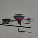 Stargarden Weather Vane, Hot Air Balloon Weathervane, 41.7 Inches Decorative Wind Vanes, Colorful Metal Yard Art Weather Vanes for Yard, Patio, Lawn, Porch Decor