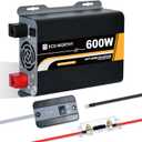ECO-WORTHY 600W Pure Sine Wave Inverter - AC Output, USB Output Port, LED Indicator, Dual Cooling Fans and Remote Display. Perfect for RV, Cottage, Home, Truck, Shed, Outdoor