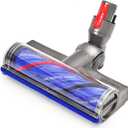 Upgrade Anti-Tangle Vacuum Attachments Head Replacement Parts for Dyson V7 V8, Cyclone V10,V11,V15 Cordless Vacuum Cleaner, Quick Release Motor-Head Brush Roller, for Carpets and Hardwood Floors
