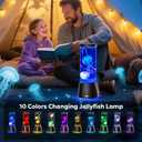 Jellyfish Lamp with Bluetooth Speaker, White Noise, 10 Colors Changing Floating Jelly Fish Light Lamp for Kids Adults LED Multicolor Moving Jellyfish Tank Aquarium Night Light Mood Lighting Room Decor