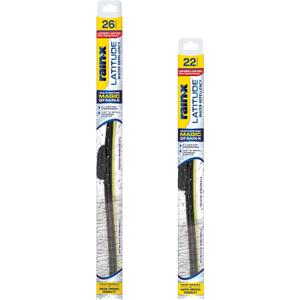 Rain-X 810237 Latitude 2-In-1 Water Repellent Wiper Blades, 26" and 22" Windshield Wipers (Pack Of 2), Automotive Replacement Windshield Wiper Blades With Patented Rain-X Water Repellency Formula