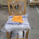 Signature Design by Ashley Havonplane Rustic Armless 25.63" Counter Height Upholstered Bar Stool with Foot Rest, Set of 1 Light Brown & Light Gray