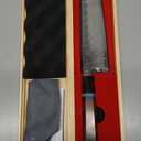 KAWAHIRO Japanese Chef Knife, 210mm Black Forged VG10 Kitchen Knife, Handcrafted Professional Chefs Knife with Ergonomic Handle, Perfect Christmas Gifts for Men Women, Luxury Gift Wood Box