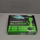 Leaf Blower Cordless, Handheld Leaf Blower with 2 X 4.0Ah Battery and Charger, 6 Speed Modes, Lightweight Blowers for Lawn Care, Patio, Yard, Dust,Blowing Leaves,Snow (Green)