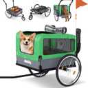 Deckly 4in1 Dog Bike Trailer - Dog Bicycle Trailer Attachment with 88lb Max Weight, Smooth Rolling Wheels Stroller - Pet Bike Carrier for Dogs, Versatile Pulling Cart for Cargo & Small/Medium Dogs